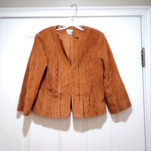 Mythology Vintage  Lined Leather Jacket Size 10